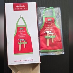 Hallmark Red and Green Apron Ornament